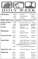 HOLY WEEK 2025