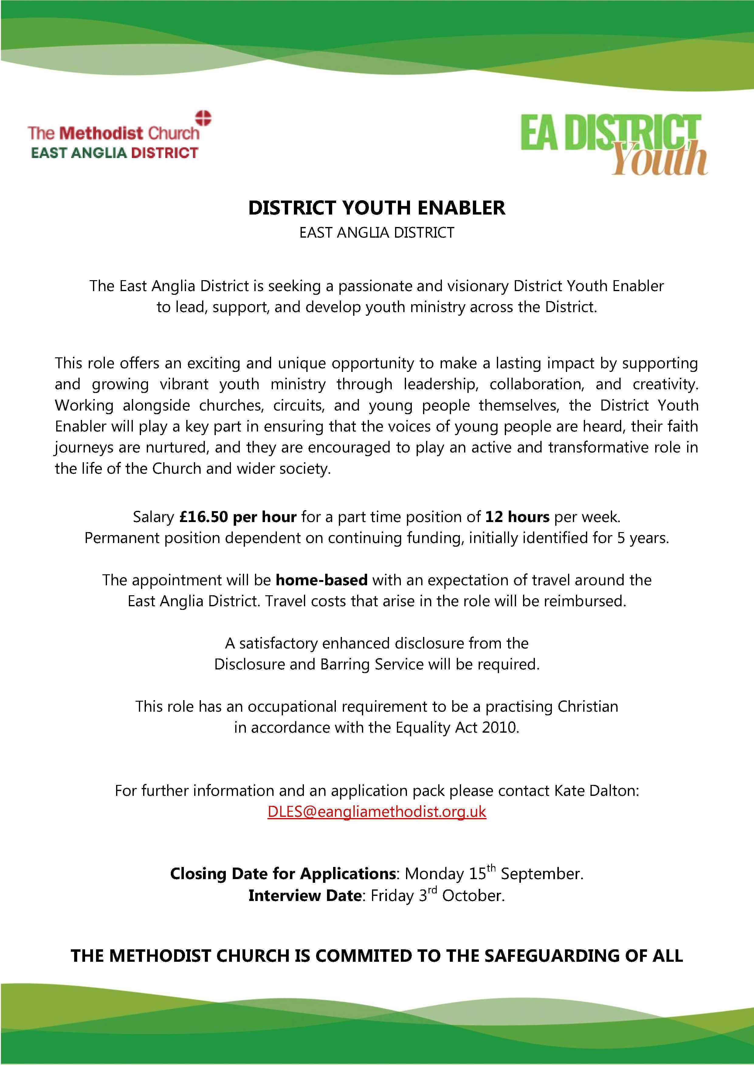 Advert District Youth Enabler